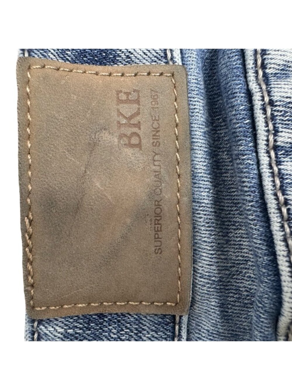 BKE Stella Slim Fit Low Rise Ankle Skinny Distressed Jeans Size 25 Blue Denim - Picture 4 of 8
